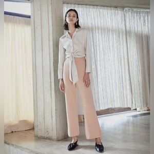 Beautiful Nanushka Leba Flare Knit Pants Cashmere Merino Blend made in Serbia